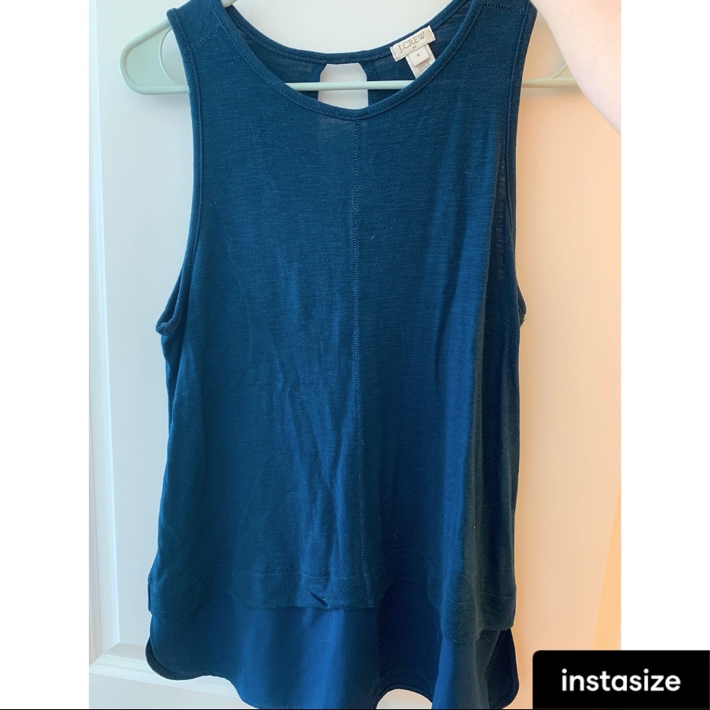 Teal J Crew Factory tank